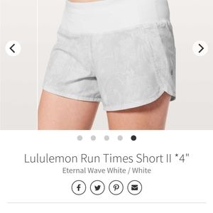 Run Times Shorts